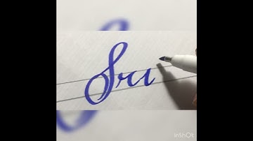Srinu name calligraphy comment ur name subscribe @immutallyartandcalligraphy3170