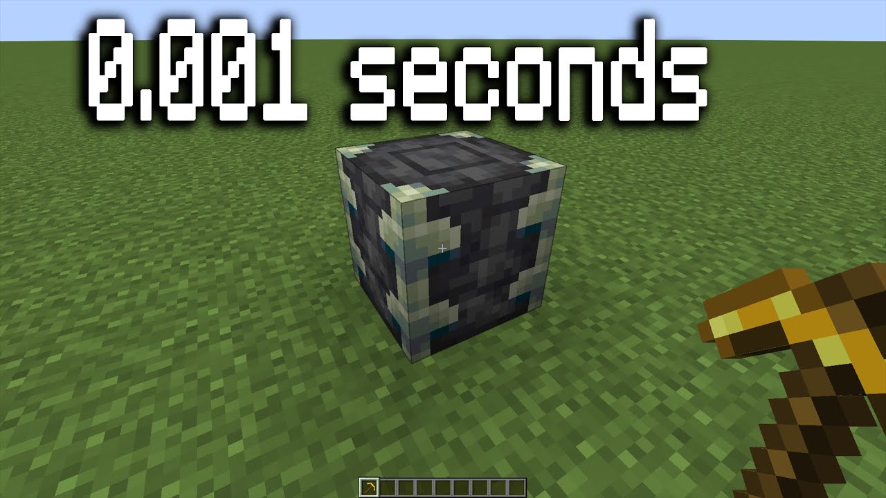 How to break Reinforced Deepslate in 0.001 sec??? New Method.. YouTube