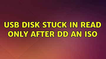Ubuntu: USB Disk stuck in read only after dd an ISO (2 Solutions!!)