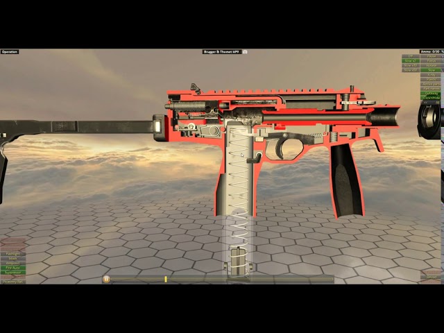 Slow Mo Of Brugger Thomet Mp9 Firing How It Works B P Mp9 Machine Pistol Youtube