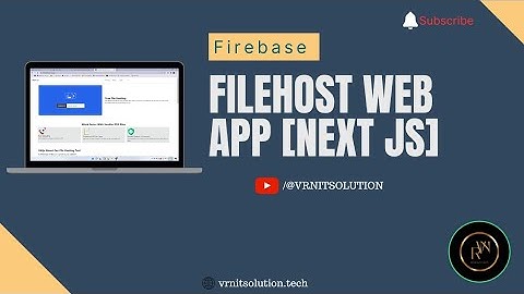 File Host Web App | Firebase | NextJs