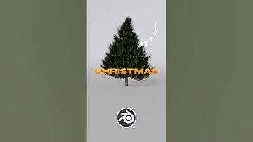 Create this Christmas tree in under 1 Minute in Blender! 🎄 #blender
