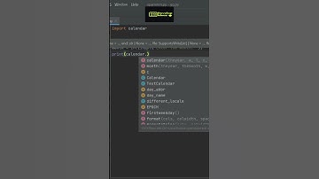 Printing Calender Using Python #shorts #coding