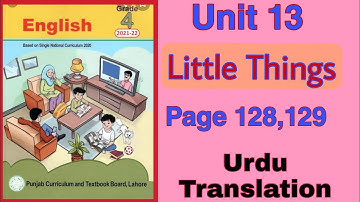 PTB ENGLISH GRADE 4|| Unit 13|| Little Things|| Page 128,129|| Reading,Translation#onlinetuition #