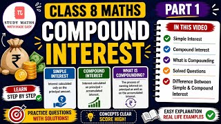 Compound Interest Explained in Easy Way 🔥 | Class 8 Maths Part 1 | SI vs CI + Questions