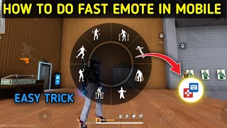 Free Fire Me Mobile Se Fast Emote Kaise Dikhaye How To Do Fast Emote Like Pc IN Mobile screenshot 4