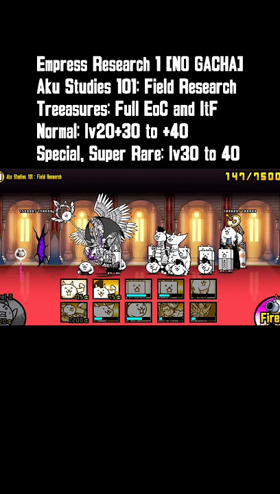 Empress Report 1 - Aku Studies 101: Field Research NO GACHA #thebattlecats