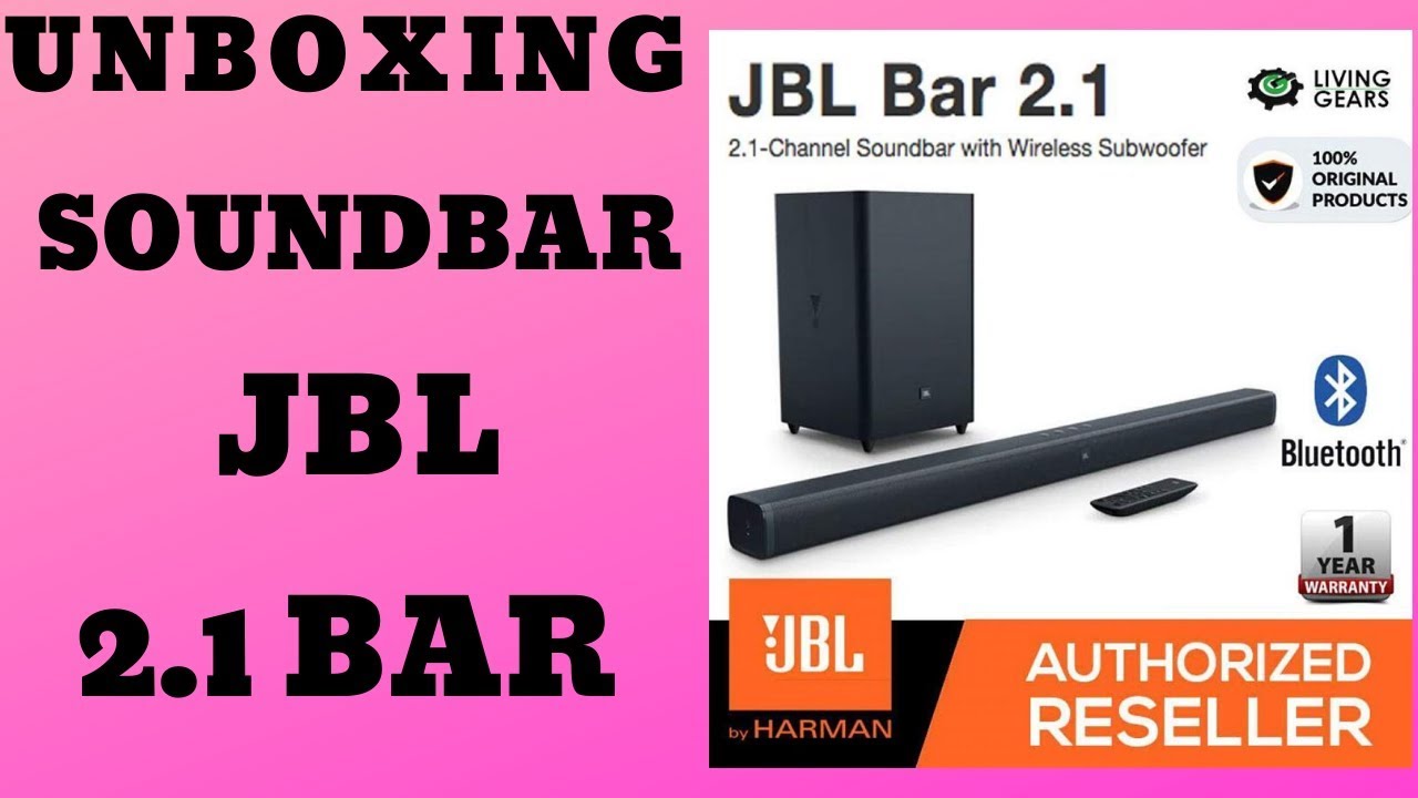 UNBOXING SOUNDBAR JBL 2.1 YouTube