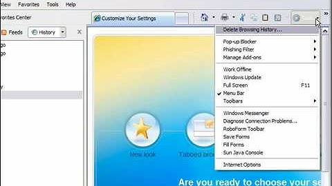 Display Toolbars in a Pane in Internet Explorer 7