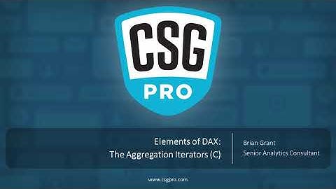 Elements of DAX 03-04: The Aggregation Iterators (C)