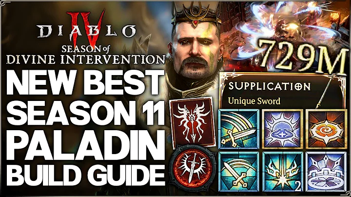 Diablo 4 - New Best S11 BROKEN OP 1 Shot Paladin Build Guide - Brandish Speedfarm Combo Torment 4!