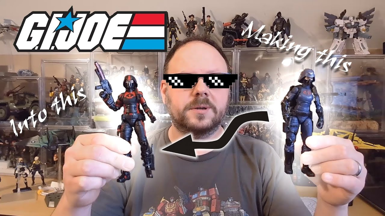 Customizing a GI Joe Classified Valkyrie figure and figure dying 