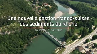 Opération de gestion sédimentaire sur le Haut-Rhône - CNR
