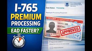 How to Apply I-765 Premium Processing Explained | I-907 | USCIS | Fast-Track Your EAD