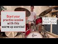 Drum warm up  4 note exercise  inspired by ferenc nemeth