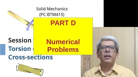S16D Numerical Problems - Torsion of Non-Circular Bars