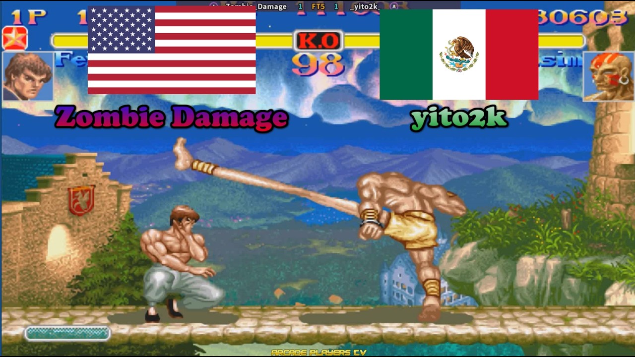 arcade Street Fighter 2 Turbo ➤ Zombie Damage (Usa) vs yito2k