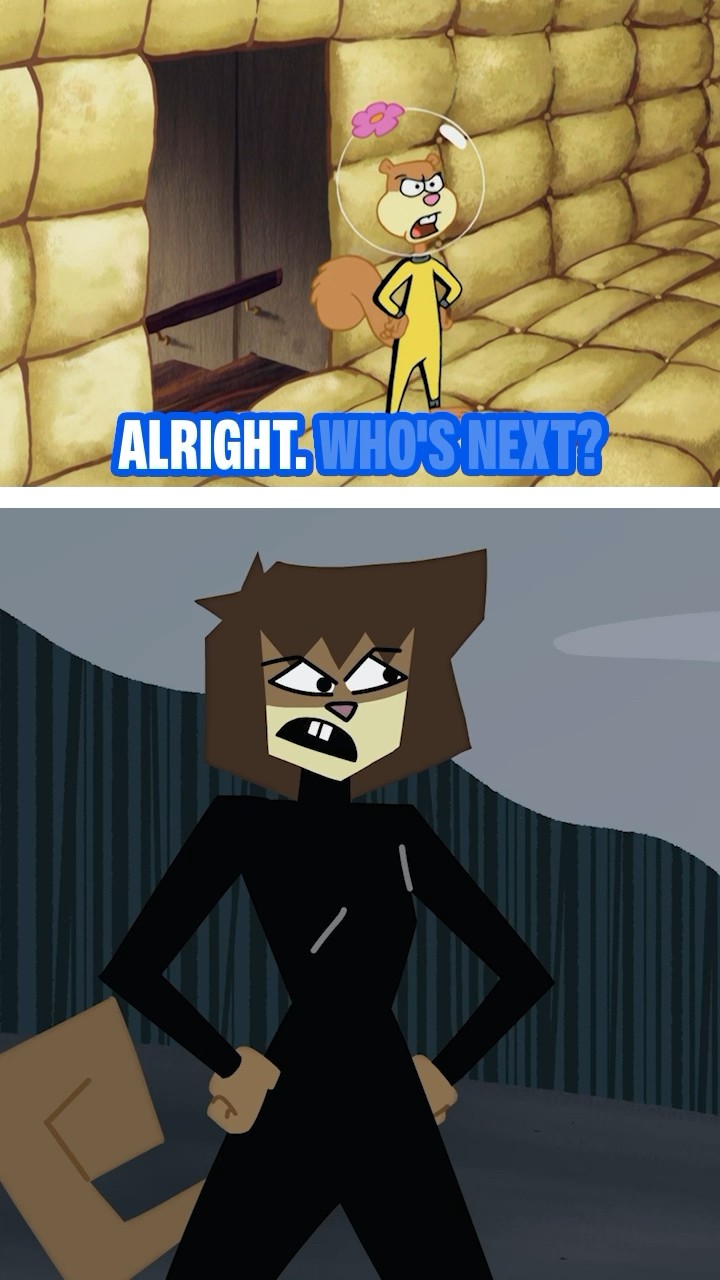 it's like if Sandy was in an ACTION MOVIE ?? | SpongeBob #shorts