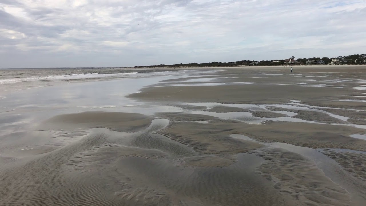 End of East Beach at Saint Simons island GA YouTube