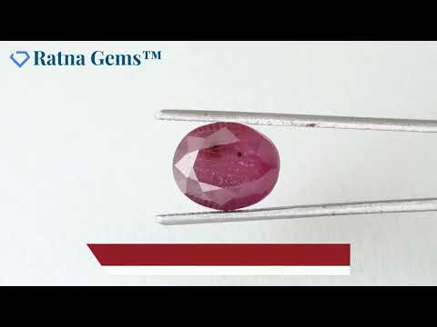 Product Video for: Bangkok Ruby Stone (Manik) 8.4 Carat (9.23 Ratti)