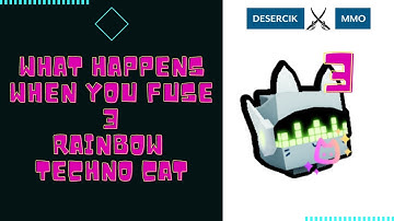What happens when you fuse 3 Rainbow Techno Cat? [Pet Simulator X]