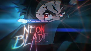 『 Neon Blade  🗡️』Demon Slayer  [ AMV / Edit ] 4k (PF IN DESC)