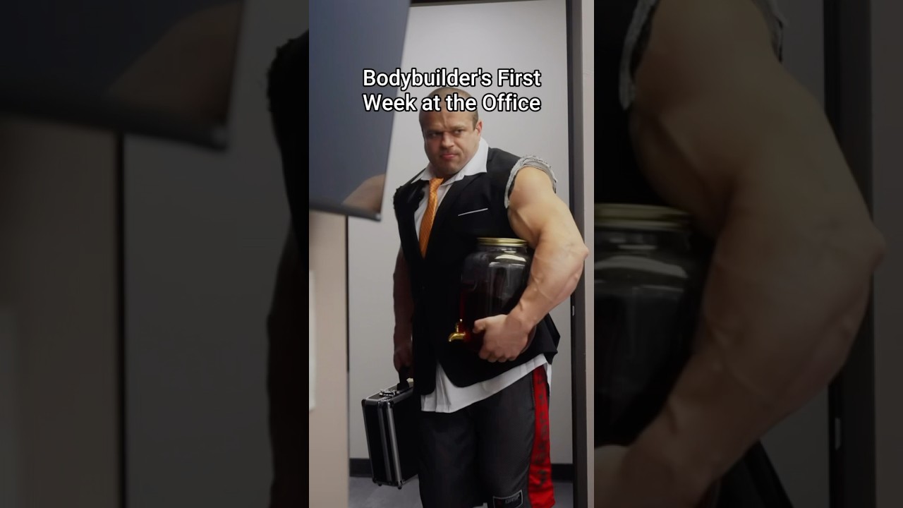 bodybuilder NOT fitting into corporate job😭
