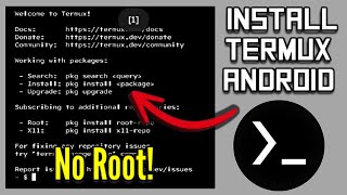 How to Install Latest Version Termux App on Android without Root