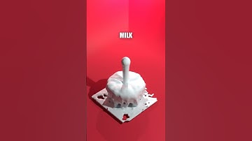 Water VS Milk VS Oil VS Honey VS Slime 3D Simulation #satisfying #3danimation #fluidsimulation #asmr