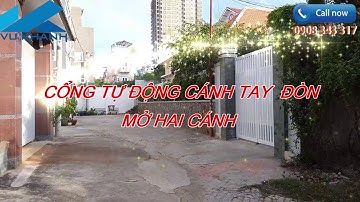 ✅ Chi tiết lắp cổng tự động tay đòn mở gấp 2 cánh đẹp đơn giản