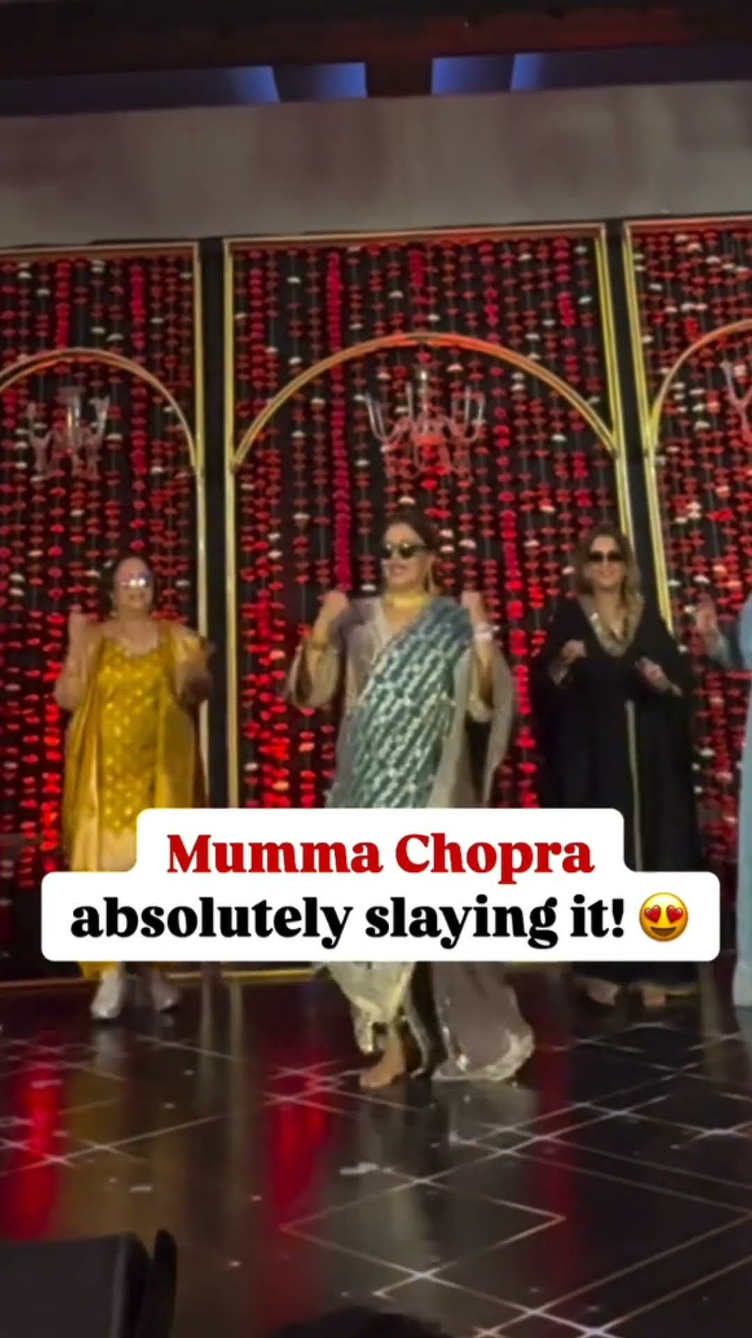 Priyanka Chopra's mom's SWAG performance at son Siddharth's Sangeet ceremony ? #shorts
