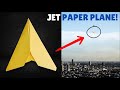 How to Make a Paper Airplane that Does Tricks - Paper Plane Jet