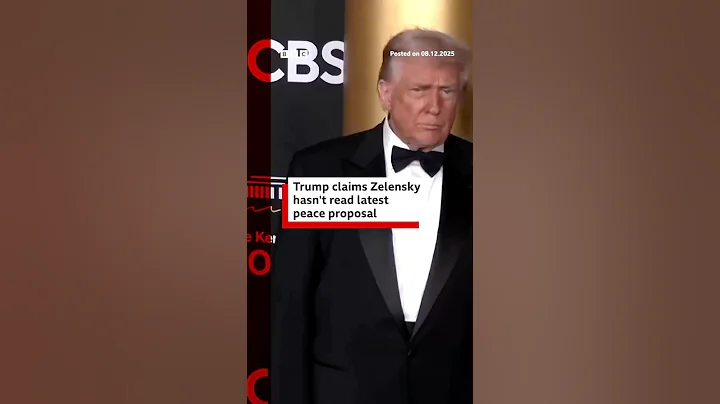 Trump claims Zelensky hasn't read latest peace proposal to end Russia-Ukraine war. #BBCNews