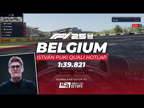 F1 25 Belgium Hotlap by F1 Esports Constructors Champion István Puki **1:39.821**
