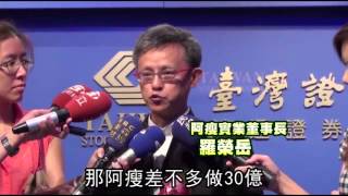 阿瘦 F-環宇新兵掛牌 漲4成--蘋果日報 20140916