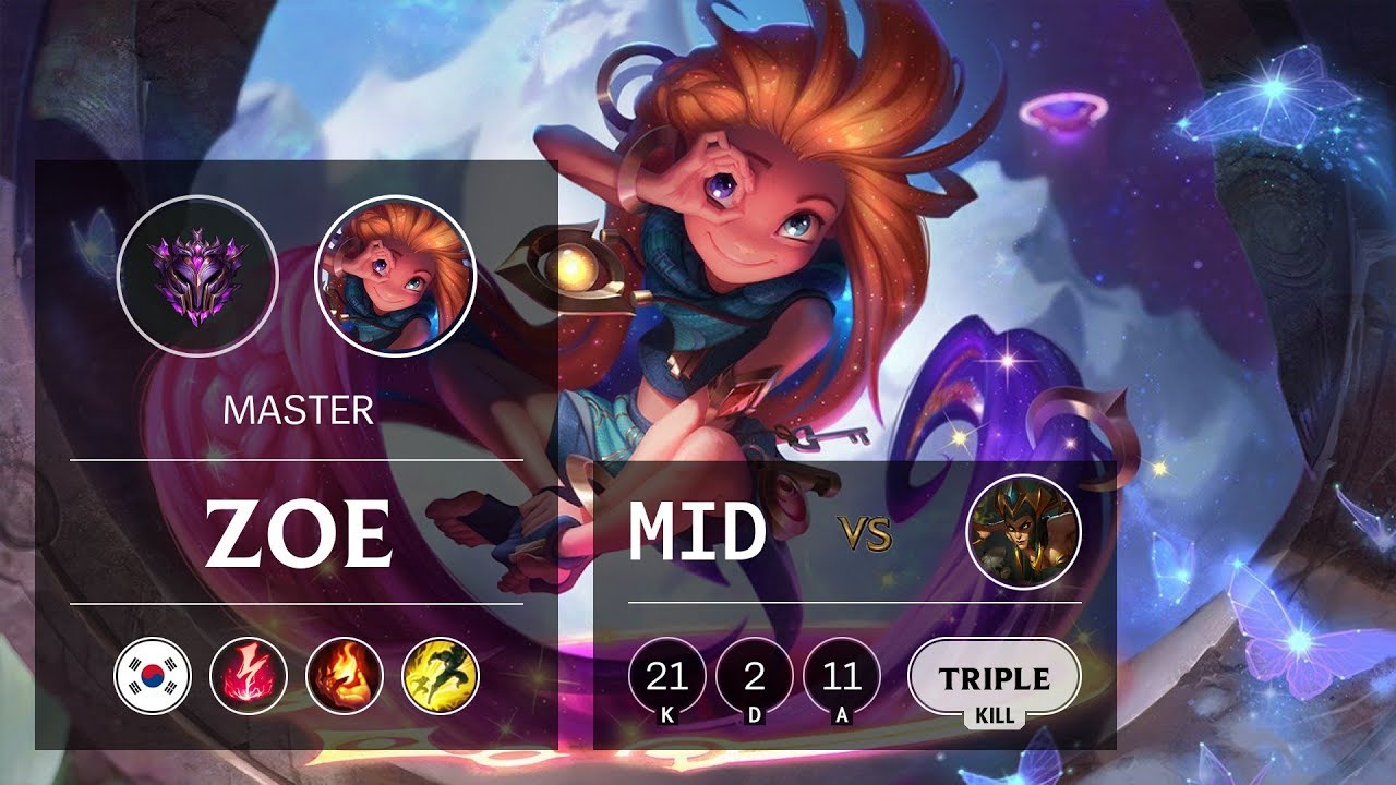 Zoe Mid vs Cassiopeia - KR Master Patch 9.20