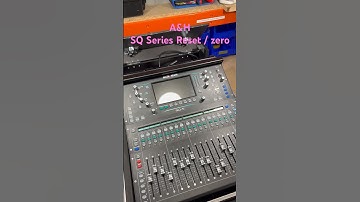 How to Reset an Allen and Heath SQ series mixing desk? SQ5 SQ6 SQ7 Zero Reset back to preset