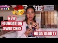 HUDA BEAUTY #FAUXFILTER FOUNDATION SWATCHES &amp; TEST - CHAI &amp; TOFFE| Yohelifestyle