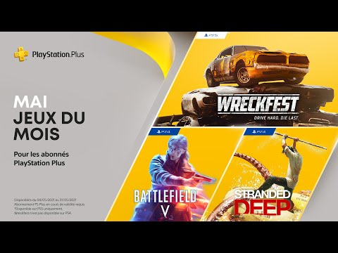 PlayStation Plus | Mai 2021 | Battlefield V (PS4), Wreckfest (PS5) et Stranded Deep (PS4)
