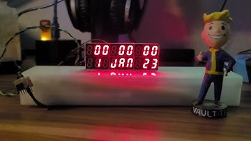 Final test of the clock made from salvaged Gotek