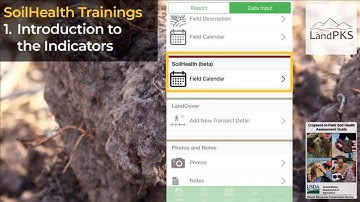 Soil health trainings 1 introduction to the indicators