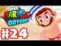 Super Mario Odyssey - Gameplay Walkthrough Part 24 - Topless at the Beach! (Nintendo Switch)