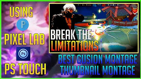 BEST GUSION MONTAGE THUMBNAIL TUTORIAL - MOBILE LEGENDS