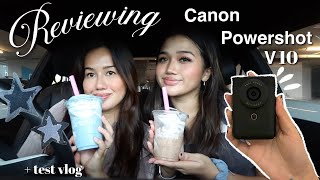 The Best Camera For Shy Vloggers Canon Powershot V10 Review Test Vlog