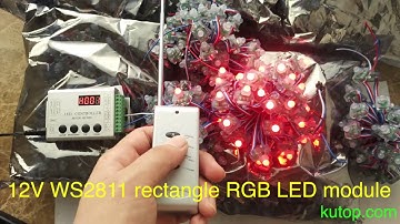 12V WS2811 rectangle RGB LED module - kutop.com