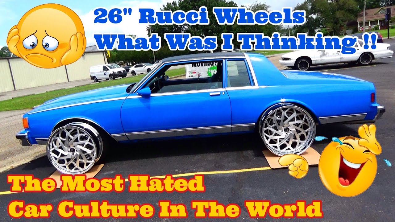 LS Swapped Box Chevy Caprice Landau Gets Custom 26" Rucci Goon Wheels SprayWayCustoms 26s Rims