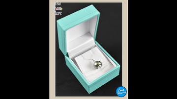 Elegant 18" 925 Silver Iridescent Gray Baroque Tahitian Pearl Necklace Gift Box