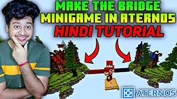 How To Make The Bridge Minigame Server in Aternos | The Bridge Plugin