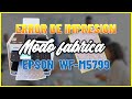 como cambiar modo fabrica en impresora WorkForce Pro EPSON WF M5799