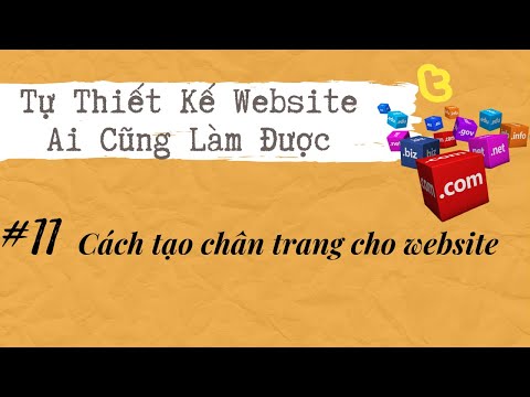 Cách Tạo Chân Trang Cho Website (tạo footer) - Tự Làm Web - Thái Sơn Phạm